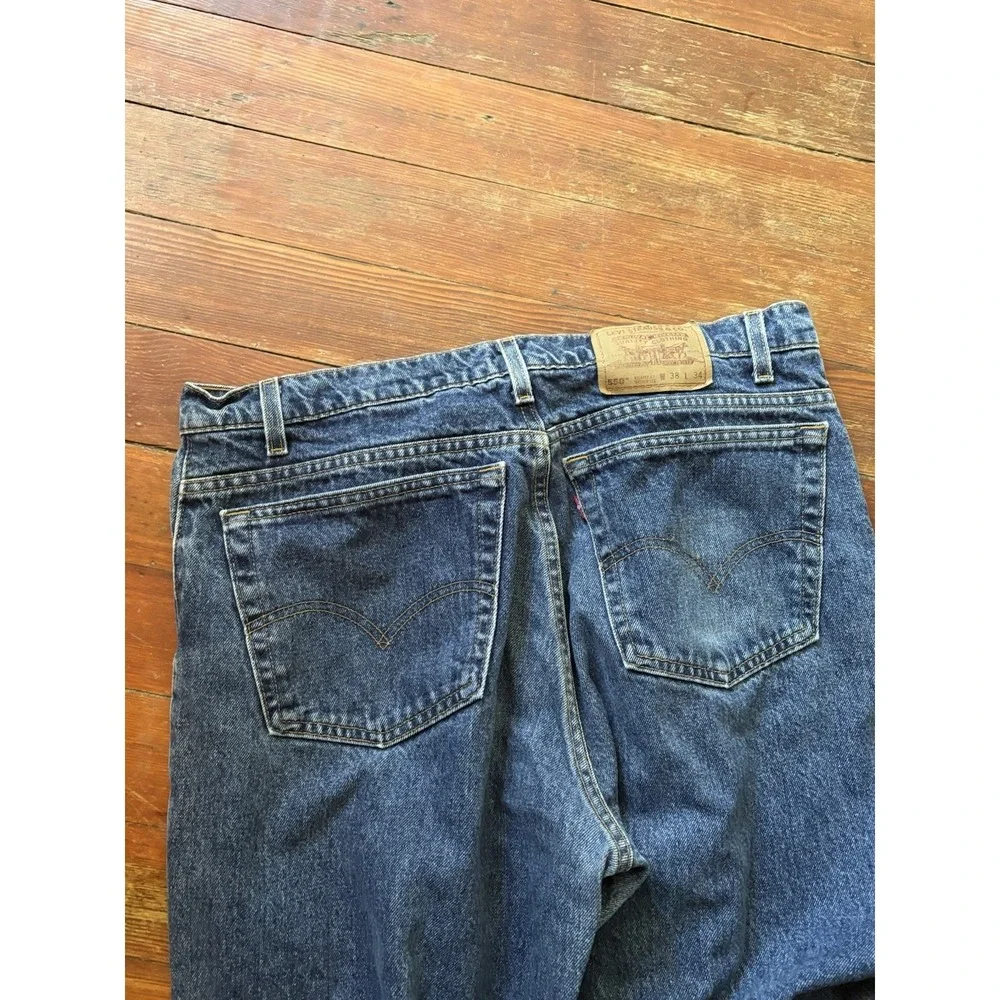 Vintage Levis 550 Jeans Men's 38 x 34  Blue Relaxed Fit Y2K 90s Grunge